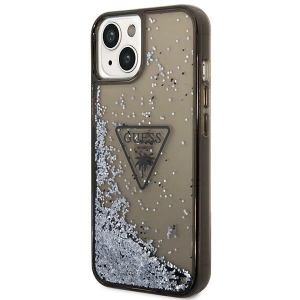 Guess GUHCP14MLFCTPK iPhone 14 Plus 6.7&quot; black/black hardcase Liquid Glitter Palm Collection_1