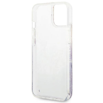 Guess GUHCP14MLFLSU iPhone 14 Plus 6.7 &quot;violet / purple hardcase Flower Liquid Glitter_6