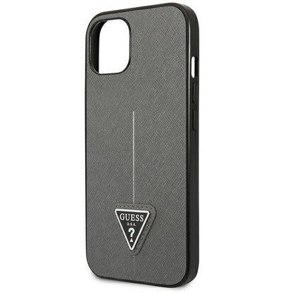 Guess GUHCP14MPSATLG iPhone 14 Plus 6.7 &quot;silver / silver hardcase SaffianoTriangle Logo_5