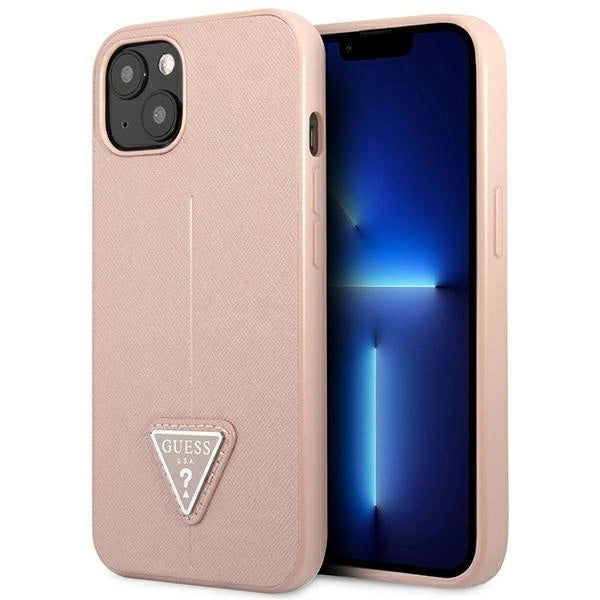 Guess GUHCP14MPSATLP iPhone 14 Plus 6,7 &quot;pink / pink hardcase SaffianoTriangle Logo_0