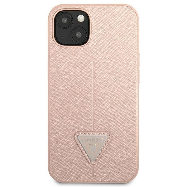 Guess GUHCP14MPSATLP iPhone 14 Plus 6,7 &quot;pink / pink hardcase SaffianoTriangle Logo_1