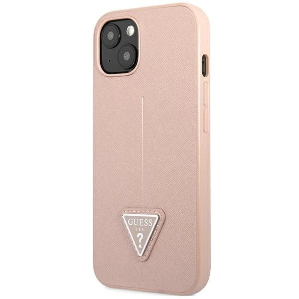 Guess GUHCP14MPSATLP iPhone 14 Plus 6,7 &quot;pink / pink hardcase SaffianoTriangle Logo_2