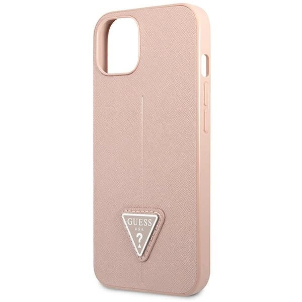 Guess GUHCP14MPSATLP iPhone 14 Plus 6,7 &quot;pink / pink hardcase SaffianoTriangle Logo_5