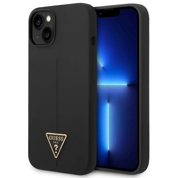 Guess GUHCP14MSLTGK iPhone 14 Plus 6.7" black/black hardcase Silicone Triangle_0