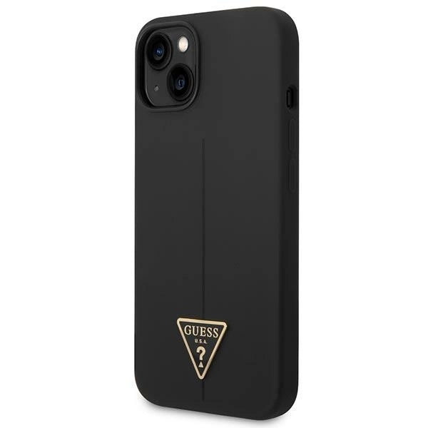 Guess GUHCP14MSLTGK iPhone 14 Plus 6.7" black/black hardcase Silicone Triangle_1