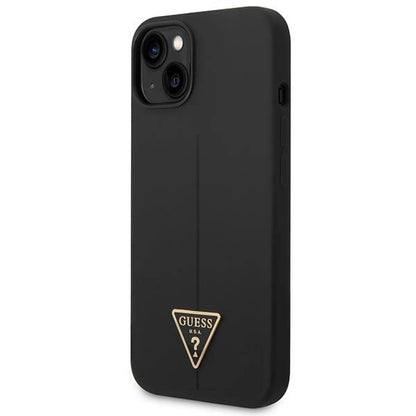 Guess GUHCP14MSLTGK iPhone 14 Plus 6.7" black/black hardcase Silicone Triangle_1