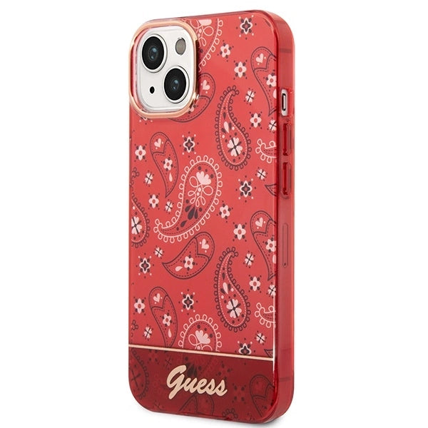 Guess GUHCP14SHGBNHR iPhone 14 6.1" red/red hardcase Bandana Paisley_1