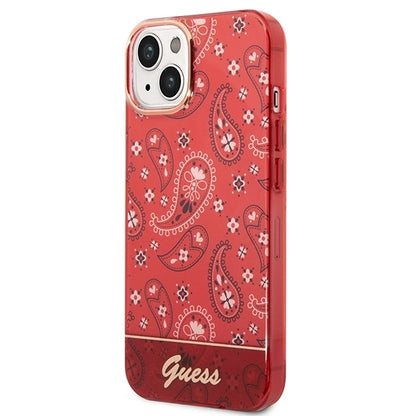 Guess GUHCP14SHGBNHR iPhone 14 6.1" red/red hardcase Bandana Paisley_1