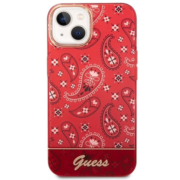 Guess GUHCP14SHGBNHR iPhone 14 6.1" red/red hardcase Bandana Paisley_2