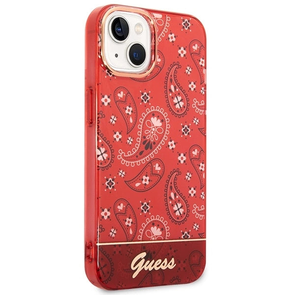 Guess GUHCP14SHGBNHR iPhone 14 6.1" red/red hardcase Bandana Paisley_3