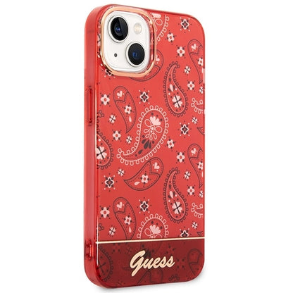 Guess GUHCP14SHGBNHR iPhone 14 6.1" red/red hardcase Bandana Paisley_3