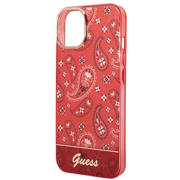Guess GUHCP14SHGBNHR iPhone 14 6.1" red/red hardcase Bandana Paisley_5