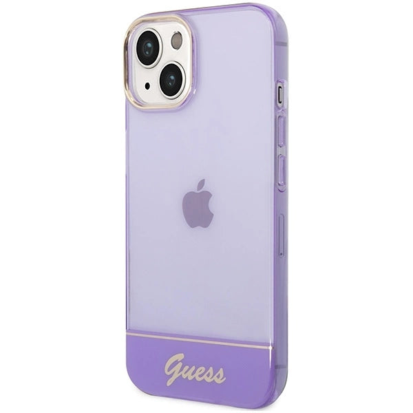 Guess Translucent iPhone 14 6.1" Case - Purple_1