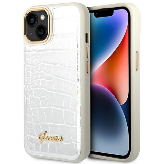 Guess GUHCP14SHGCRHS iPhone 14 6.1 "silver / silver hardcase Croco Collection_0