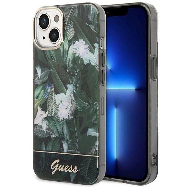 Guess Jungle Collection iPhone 14 Case - Green_0