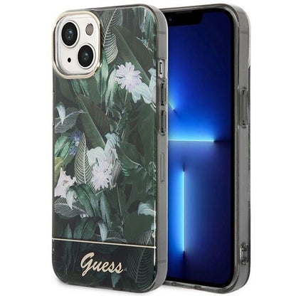 Guess Jungle Collection iPhone 14 Case - Green_0