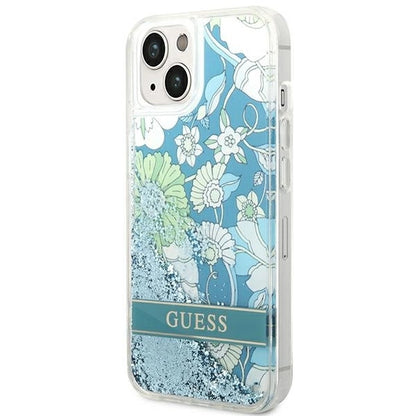 Guess GUHCP14SLFLSN iPhone 14 6.1 "green / green hardcase Flower Liquid Glitter_1