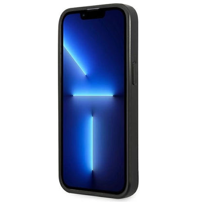 Guess GUHCP14SPSATLG iPhone 14 6.1 "silver / silver hardcase SaffianoTriangle Logo_4