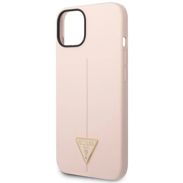 Guess GUHCP14SSLTGP iPhone 14 6.1&quot; pink/pink hardcase Silicone Triangle_5