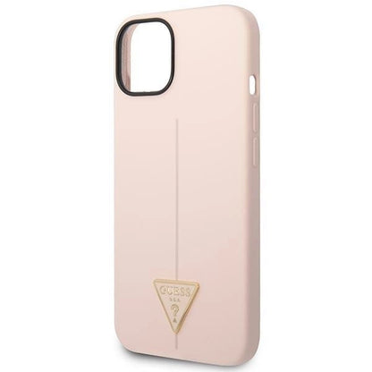 Guess GUHCP14SSLTGP iPhone 14 6.1&quot; pink/pink hardcase Silicone Triangle_5