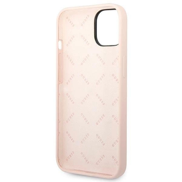 Guess GUHCP14SSLTGP iPhone 14 6.1&quot; pink/pink hardcase Silicone Triangle_6