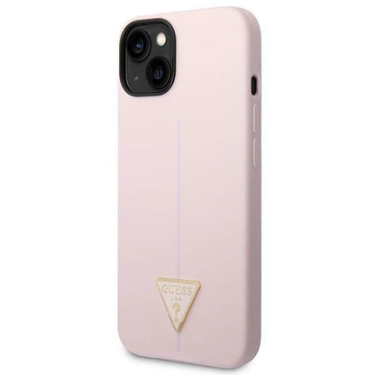 Guess Silicone Triangle Case for iPhone 14 6.1" - Purple_1