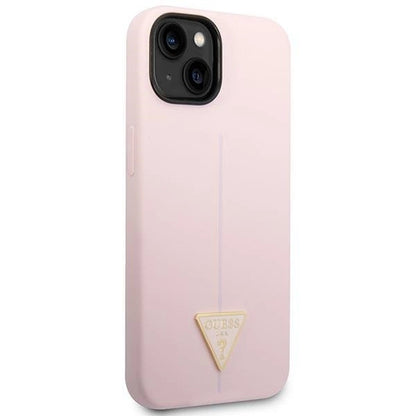 Guess Silicone Triangle Case for iPhone 14 6.1" - Purple_3