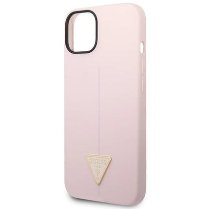 Guess Silicone Triangle Case for iPhone 14 6.1" - Purple_5
