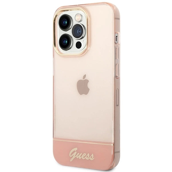 Guess Translucent iPhone 14 Pro Max 6.7" Case - Pink_1