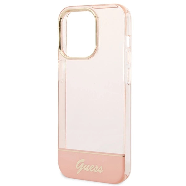 Guess Translucent iPhone 14 Pro Max 6.7" Case - Pink_5