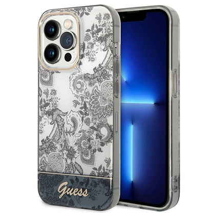 Guess GUHCP14XHGPLHG iPhone 14 Pro Max 6.7 "gray / gray hardcase Porcelain Collection_0