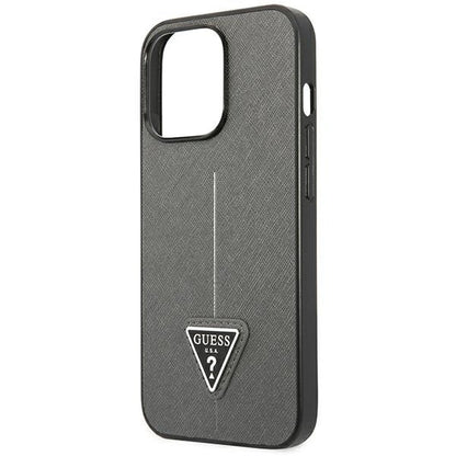 Guess GUHCP14XPSATLG iPhone 14 Pro Max 6.7 &quot;silver / silver hardcase SaffianoTriangle Logo_5