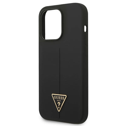 Guess GUHCP14XSLTGK iPhone 14 Pro Max 6.7" black/black hardcase Silicone Triangle_5