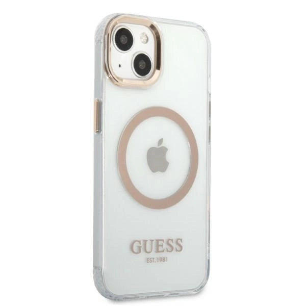 Guess GUHMP13MHTRMD iPhone 13 6.1 &quot;gold / gold hard case Metal Outline Magsafe_3