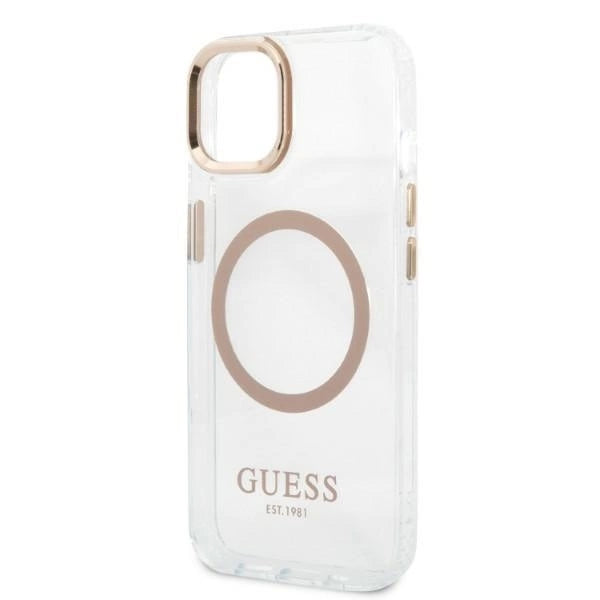 Guess GUHMP13MHTRMD iPhone 13 6.1 &quot;gold / gold hard case Metal Outline Magsafe_5