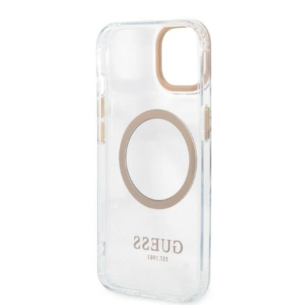 Guess GUHMP13MHTRMD iPhone 13 6.1 &quot;gold / gold hard case Metal Outline Magsafe_6