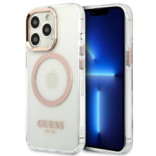 Guess GUHMP13XHTRMD iPhone 13 Pro Max 6.7 "gold / gold hard case Metal Outline Magsafe_0