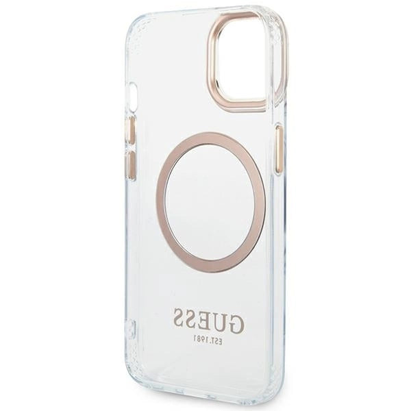 Guess GUHMP14MHTRMD iPhone 14 Plus 6.7 "gold / gold hard case Metal Outline Magsafe_6