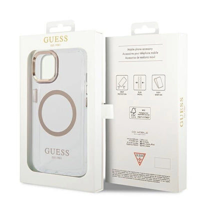 Guess GUHMP14MHTRMD iPhone 14 Plus 6.7 "gold / gold hard case Metal Outline Magsafe_7