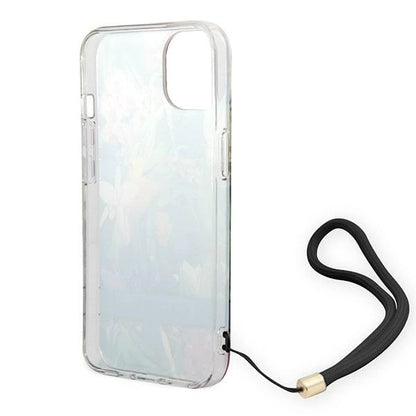 Guess GUOHCP14MHFLSB iPhone 14 Plus 6.7 "blue / blue hardcase Flower Strap_5