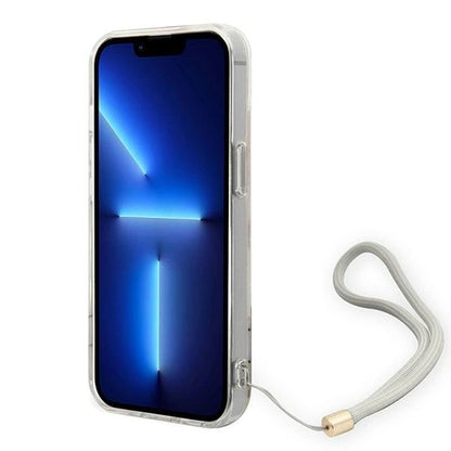 Guess GUOHCP14MHFLSU iPhone 14 Plus 6.7 "purple / purple hardcase Flower Strap_3