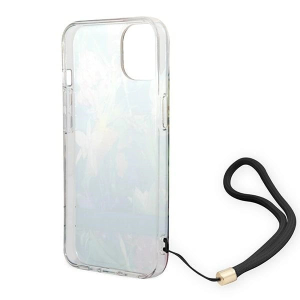 Guess GUOHCP14SHFLSB iPhone 14 6.1 "blue / blue hardcase Flower Strap_5