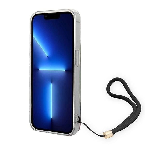 Guess GUOHCP14XHFLSB iPhone 14 Pro Max 6.7 "blue / blue hardcase Flower Strap_3