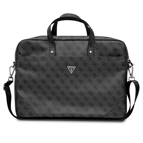 Guess Saffiano 4G Triangle Logo bag for a 16'' laptop - black_0