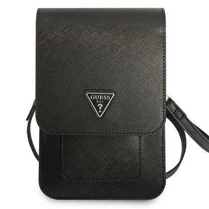 Guess Handbag GUWBSATMBK black / black Saffiano Triangle_1