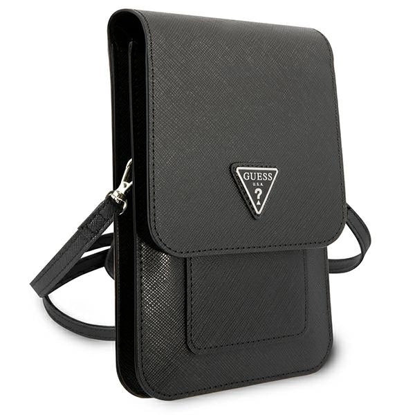 Guess Handbag GUWBSATMBK black / black Saffiano Triangle_2