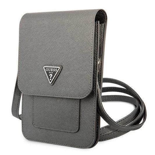 Guess Handbag GUWBSATMGR gray / gray Saffiano Triangle_0