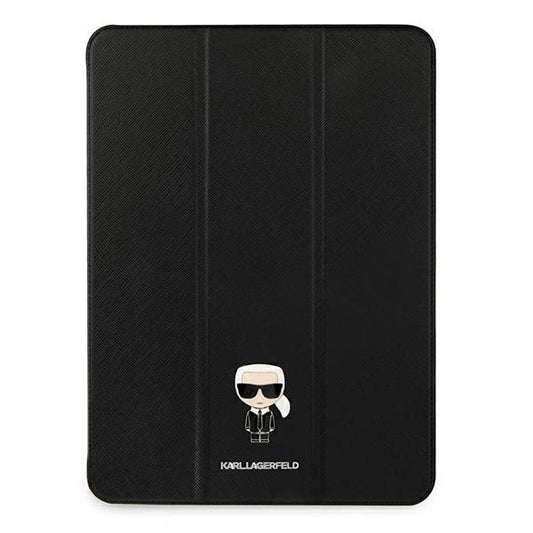 Karl Lagerfeld KLFC12OKMK iPad 12.9" Pro 2021 Book Cover czarny/black Saffiano Karl Iconic_0