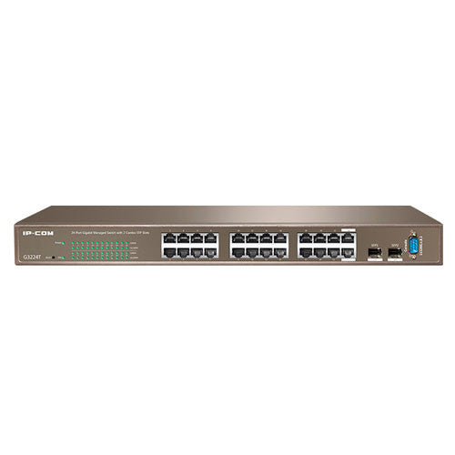 IPCOM FULL MANAGEMENT SWITCH G3224T 24-PORTS GIGABIT L2 MANAGEMENT SWITCH WITH 2 COMBO SFP PORTS,1 CONSOLE PORT (G3224T)_0