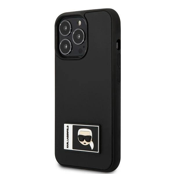 Karl Lagerfeld KLHCP13L3DKPK iPhone 13 Pro / 13 6,1" czarny/black hardcase Ikonik Patch_1